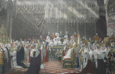 Lot 473 - After Sir George Hayter. The Coronation of Her...