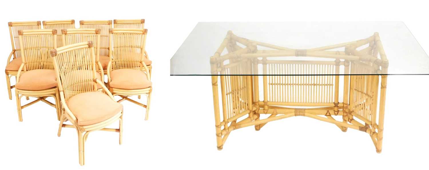 Lot 484 - An Angraves bamboo rectangular conservatory...