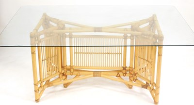 Lot 484 - An Angraves bamboo rectangular conservatory...