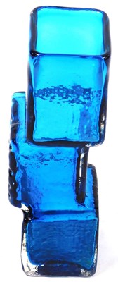 Lot 21 - A Whitefriars Kingfisher Blue Drunken...