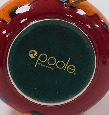 Lot 29 - A Poole Pottery Volcano pattern table lamp,...