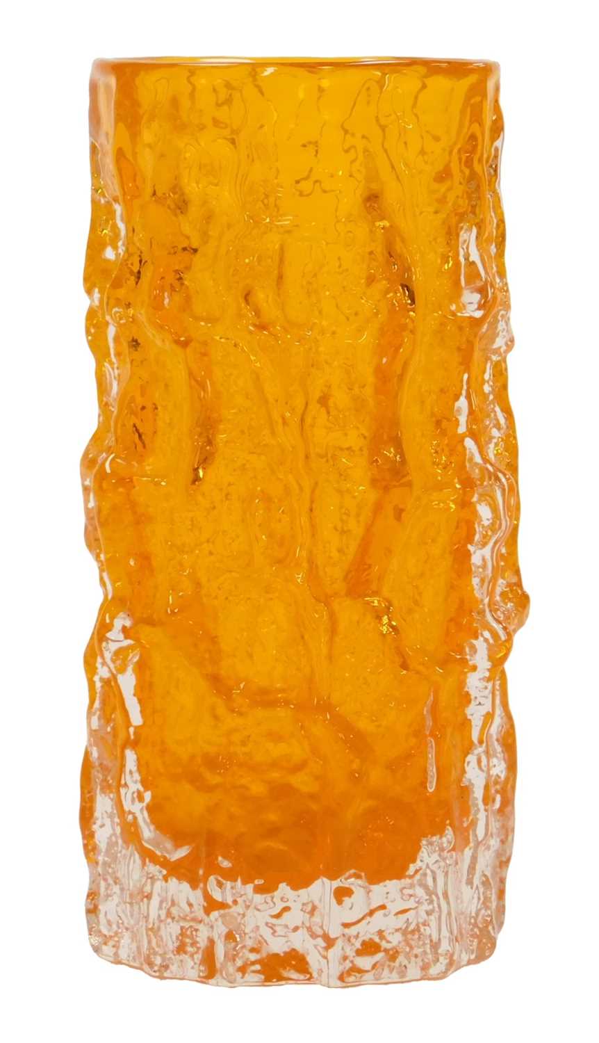 Lot 30 - A Whitefriars Orange Bark glass vase, 15.5cm...