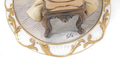 Lot 49 - A Capodimonte porcelain figure of a violinist,...
