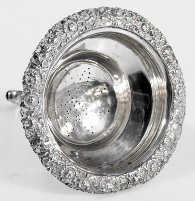 Lot 101 - A George IV Scottish silver wine funnel, the...