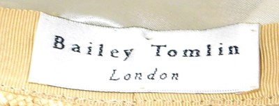 Lot 66 - A Jacqueline Meszaros turquoise satin and...