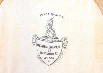 Lot 68 - A Herbert Johnson black silk top hat, inner...