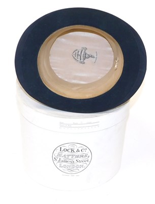 Lot 68 - A Herbert Johnson black silk top hat, inner...