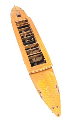 Lot 75 - An early 20thC scale model of a wooden...