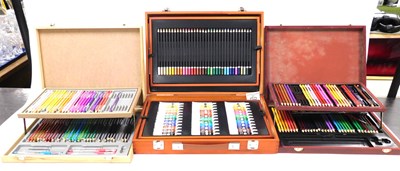 Lot 81 - A Crelando acrylic paint and pencil set, cased,...