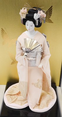 Lot 91 - A Japanese The Madam Butterfly Wedding doll,...