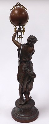 Lot 7 - A late 19thC Ansonia Clock Company spelter...