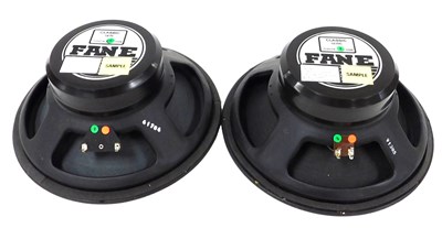 Lot 156 - A pair of Fane electric speakers, classic...
