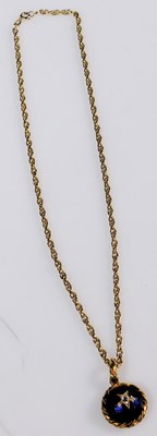 Lot 5 - An early 19thC Prince Albert blue enamel and...