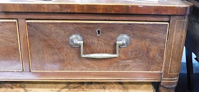 Lot 44 - A George III mahogany and boxwood strung...
