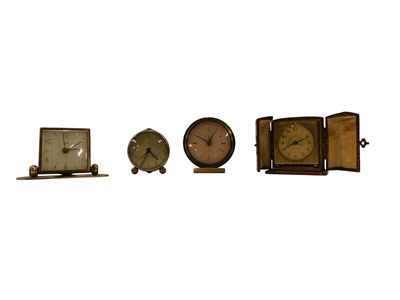 Lot 400 - Various travelling clocks, to include a Swiza...