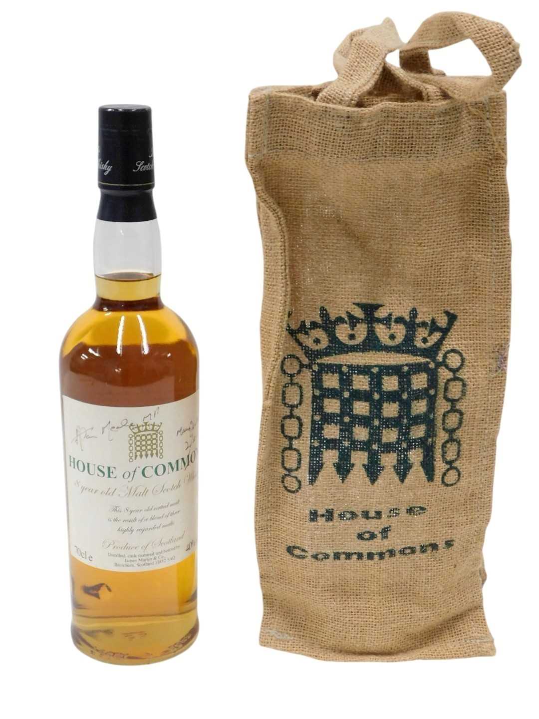 Lot 103 - A bottle of House of Commons eighteen year old...