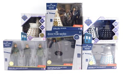 Lot 154 - A collection of BBC Doctor Who figures, Coal...