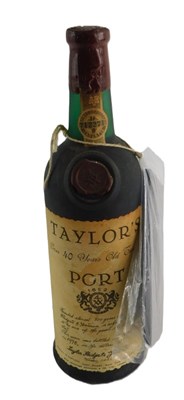 Lot 185 - A bottle of Taylor's 1978 over 40 year old Old...