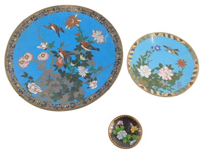 Lot 190 - A late 19th/early 20thC Oriental cloisonne...