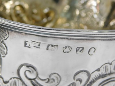 Lot 17 - A George IV silver two handled cup, later...