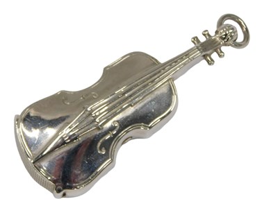 Lot 395 - A novelty plated Vesta case, modelled as a...