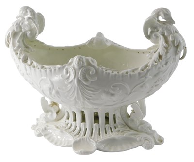 Lot 128 - A 19thC Moore Bros porcelain white glazed...