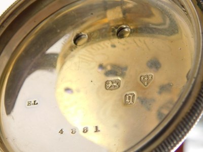 Lot 64 - A Victorian silver cased chronograph pocket...