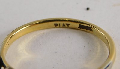 Lot 73 - A sapphire and diamond five stone ring, the...