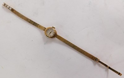 Lot 68 - A Garrard 9ct gold cased ladies wristwatch,...