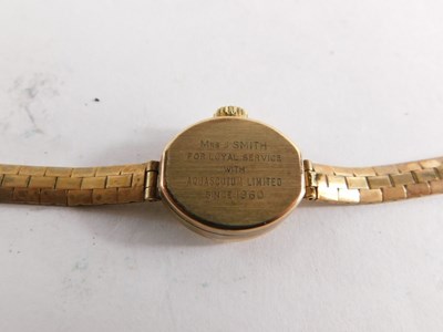 Lot 68 - A Garrard 9ct gold cased ladies wristwatch,...