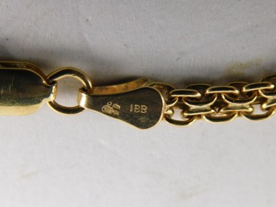 Lot 78 - A fringe necklace, with graduated drops, on a...