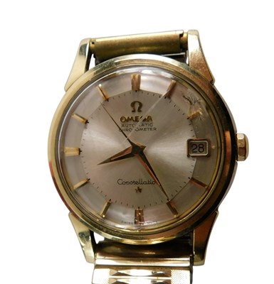 Lot 63 - An Omega Constellation gentleman's bicolour...