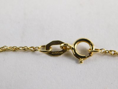 Lot 55 - A 9ct gold amethyst and diamond pendant, with...