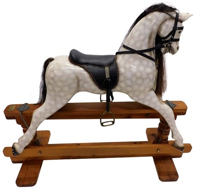 Lot 957 - A Suffolk Rocking horse, with grey dappled...