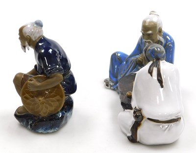 Lot 52 - A group of late 20thC Chinese mudmen figures,...