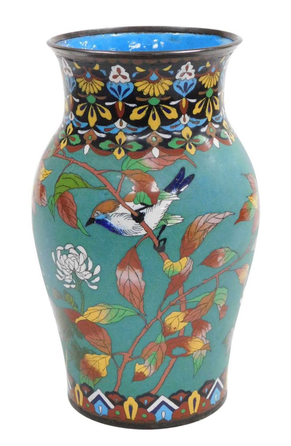 Lot 74 - A Meiji period Japanese cloisonne vase, of...