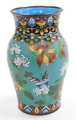 Lot 74 - A Meiji period Japanese cloisonne vase, of...