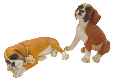 Lot 99 - A Country Artists figure modelled as Boxer...