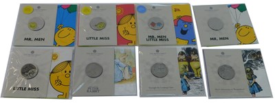 Lot 127 - A group of The Royal Mint five pound brilliant...