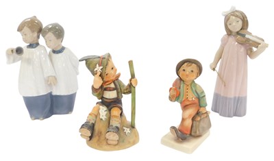 Lot 339 - Two Goebel Hummel figures, modelled as  Merry...