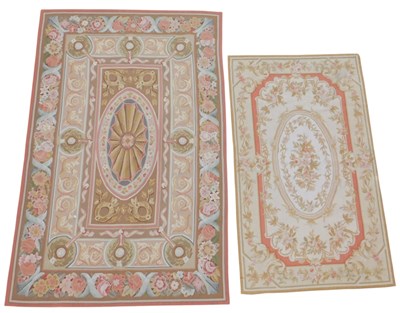 Lot 426 - An Aubusson hand-knotted rug, brown ground...