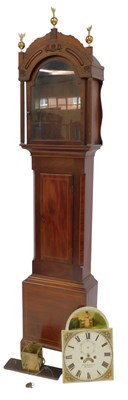 Lot 500 - A 19thC mahogany cased longcase clock, the...