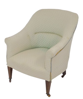 Lot 549 - A Victorian mahogany armchair, upholstered in...
