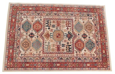 Lot 605 - A Kashqai rug, cream ground decorated with...
