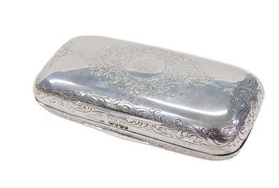 Lot 127 - A Victorian Asprey silver hinged case, of...