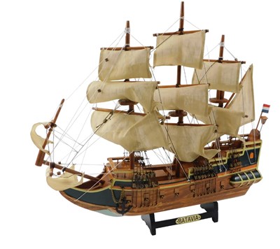 Lot 309 - A scratch built model ship The Batavia, 44cm...