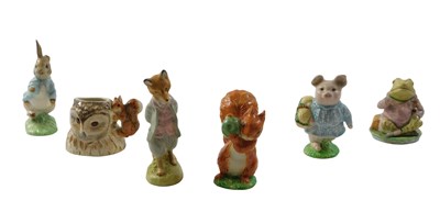 Lot 659 - Six Beswick Beatrix Potter figures, comprising...