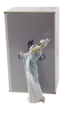 Lot 680 - A Lladro porcelain The Flirt figure, boxed,...