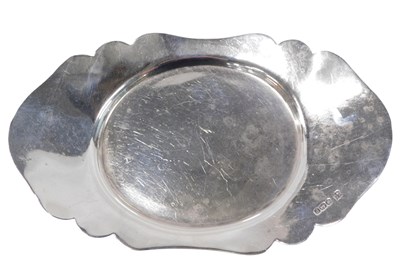 Lot 575 - A George V silver tray, with fluted border,...