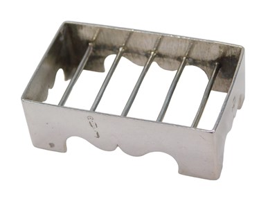 Lot 38 - A Dutch silver miniature stand or grate, of...